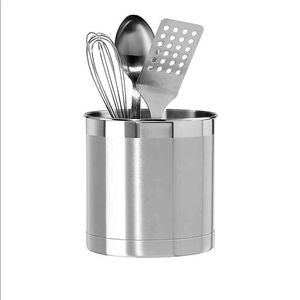 Stainless utensil holder